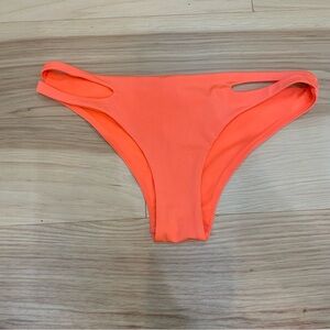 H&M Highlighter Orange Sz S cutout bikini bottoms #beachyvibes